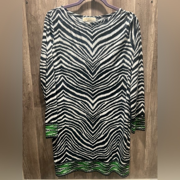 MICHAEL Kors Dress Zebra Print Size Womens Large EUC - Picture 2 of 6